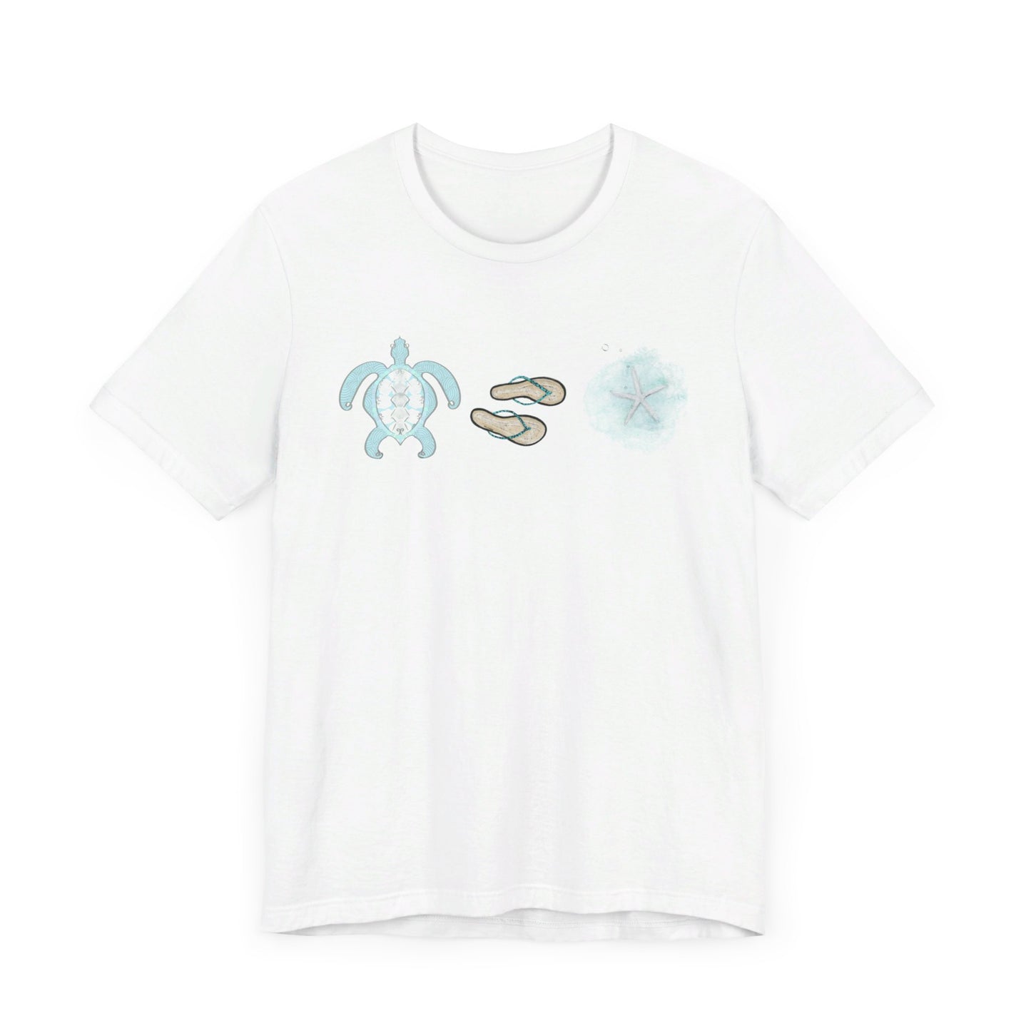 Beach Life Unisex Jersey Tee. Turtle vacation sea life summer vibes t shirt.