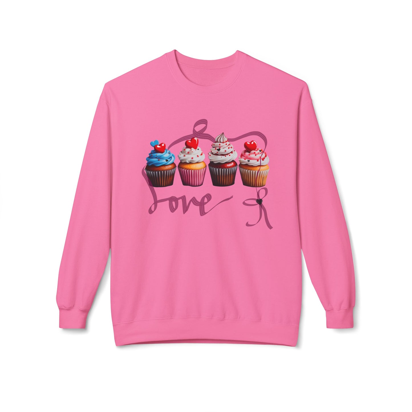 Cupcake Love Unisex Softstyle Fleece Crewneck Sweatshirt