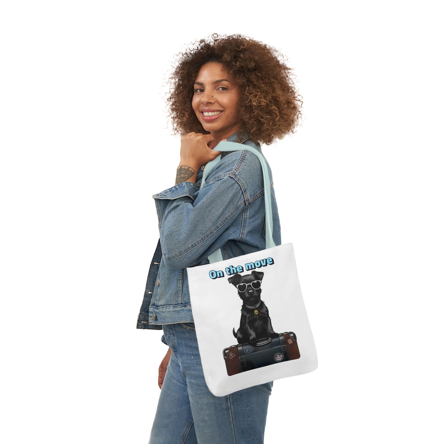 “On the Move” Canvas Tote Bag, 5-Color Straps