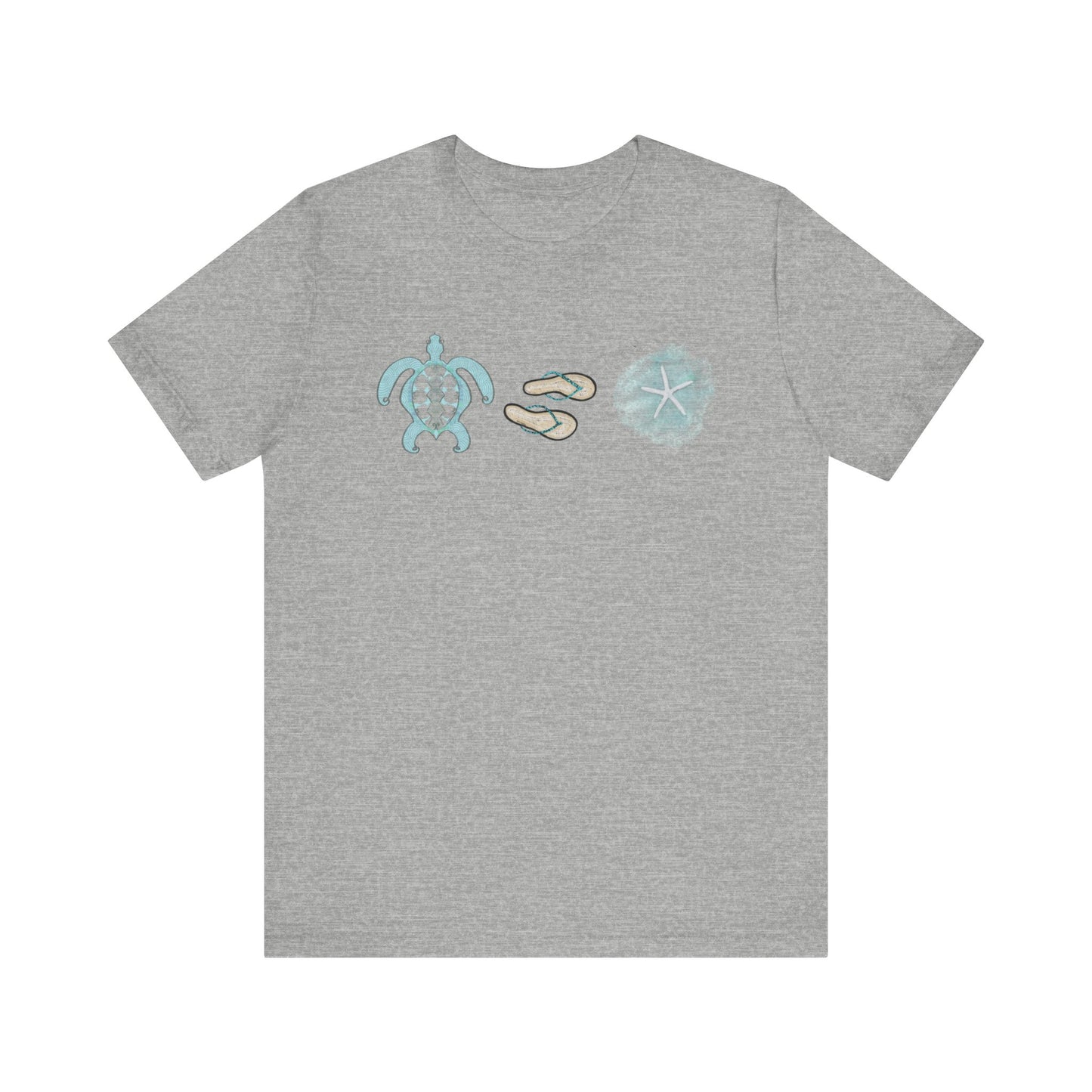 Beach Life Unisex Jersey Tee. Turtle vacation sea life summer vibes t shirt.