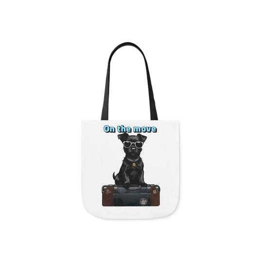 “On the Move” Canvas Tote Bag, 5-Color Straps