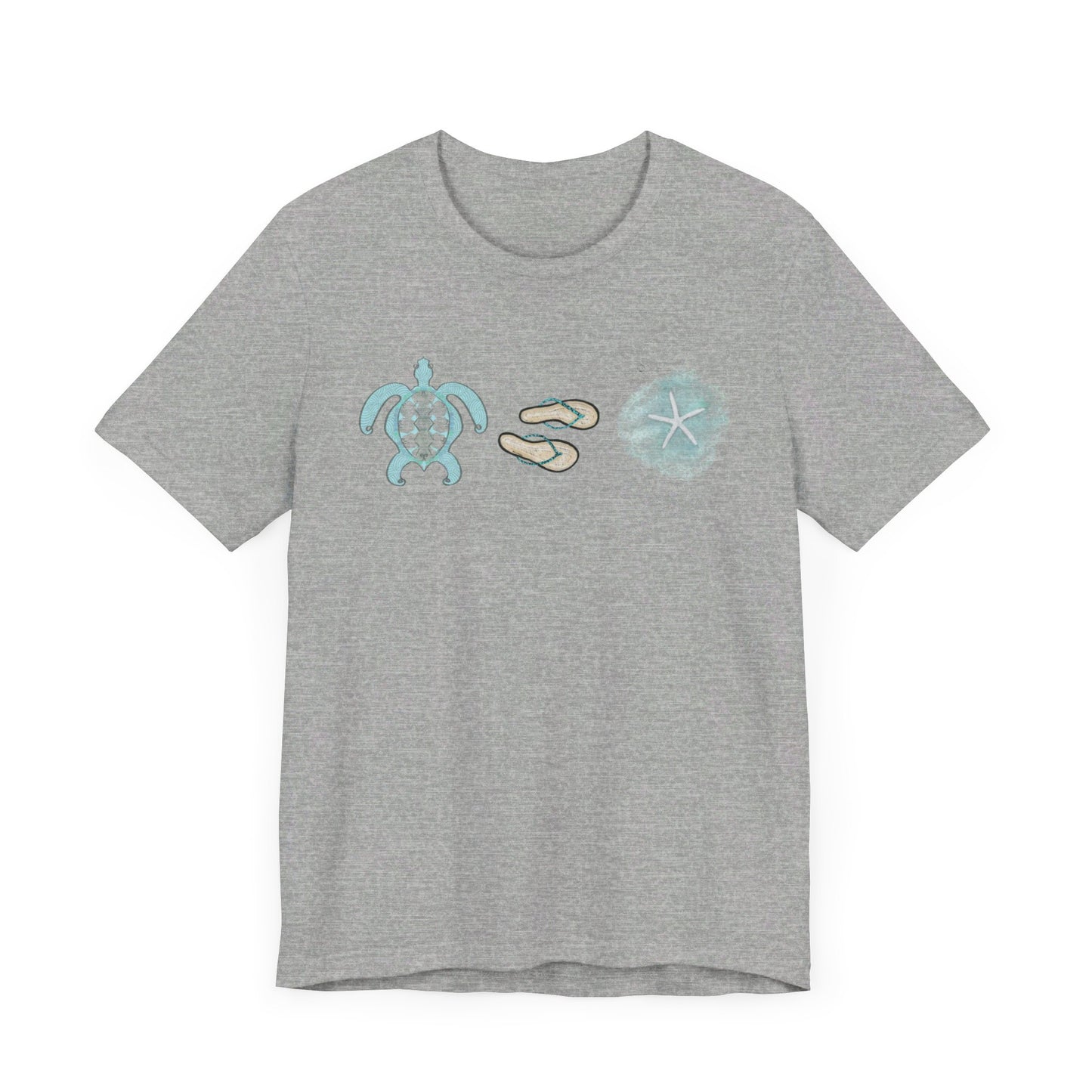 Beach Life Unisex Jersey Tee. Turtle vacation sea life summer vibes t shirt.