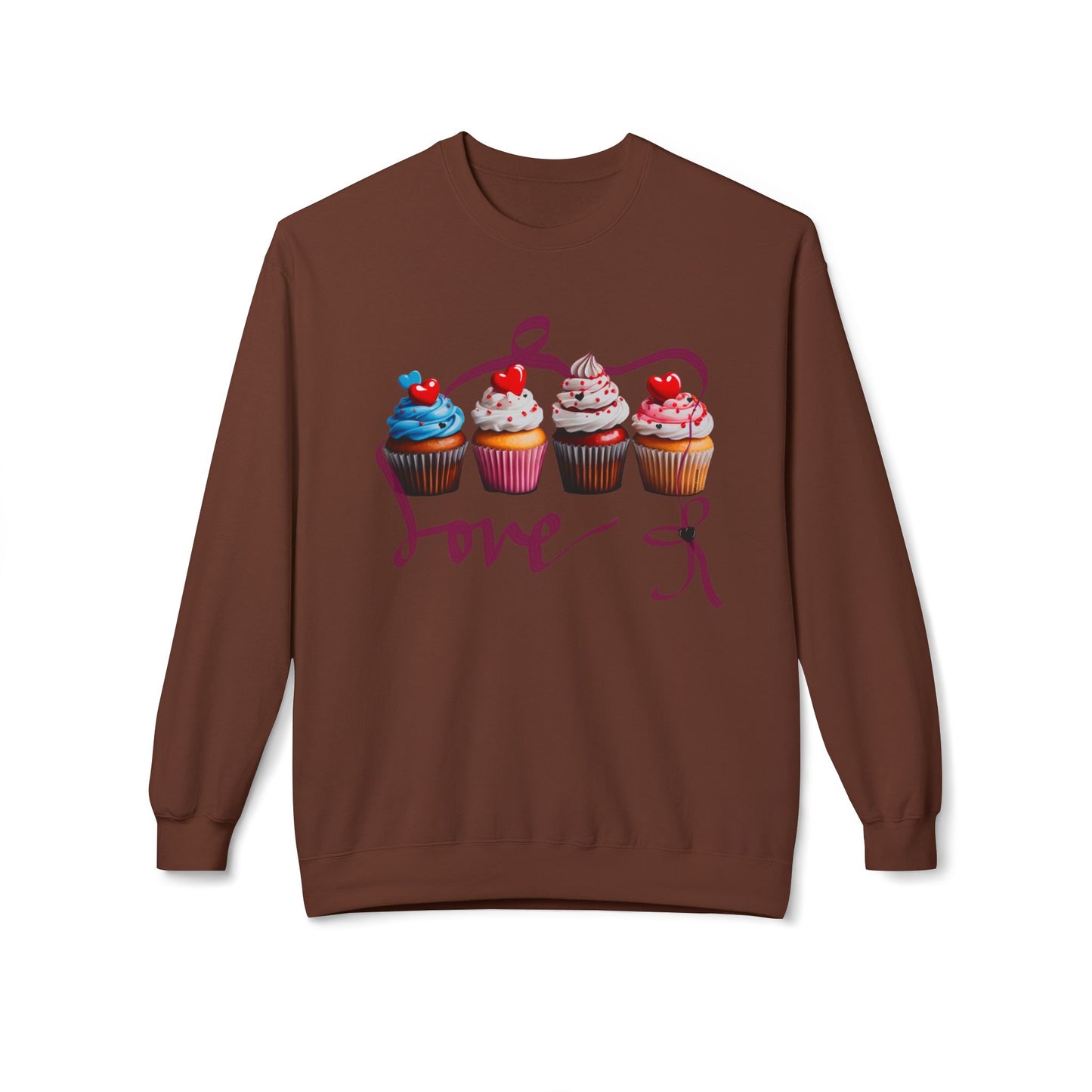 Cupcake Love Unisex Softstyle Fleece Crewneck Sweatshirt