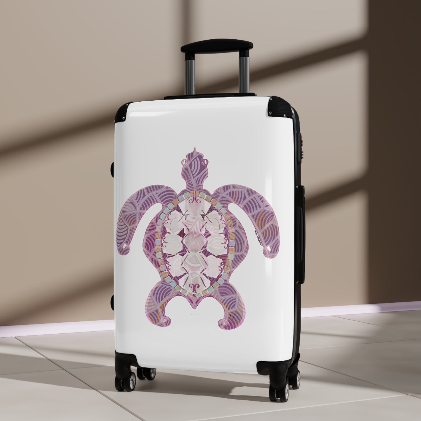 Sea Turtle Suitcase in Pink Shades.