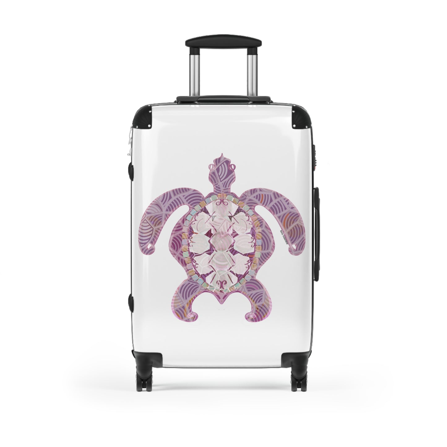 Sea Turtle Suitcase in Pink Shades.