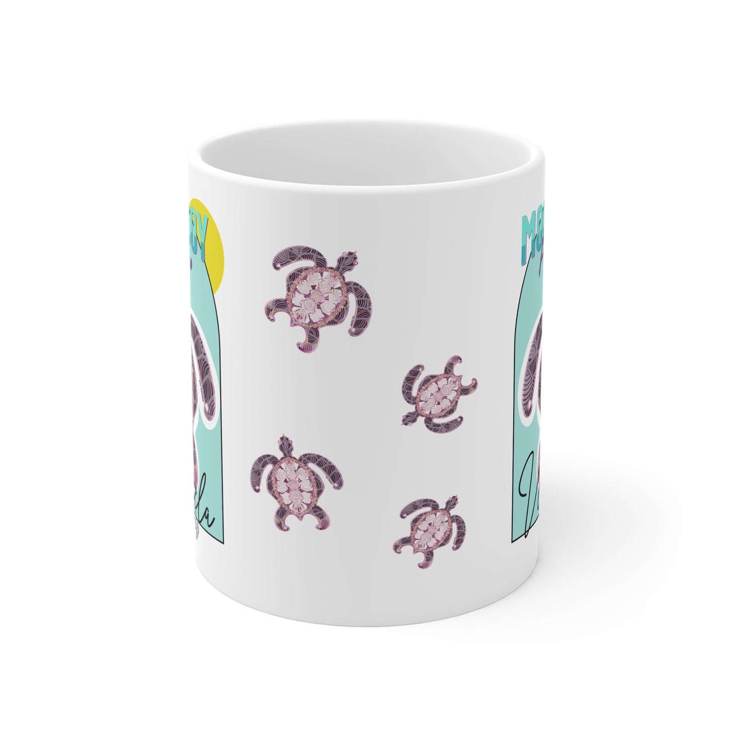 Morrocoy Paraiso, Venezuelan Beaches Collection, White Ceramic Mug.