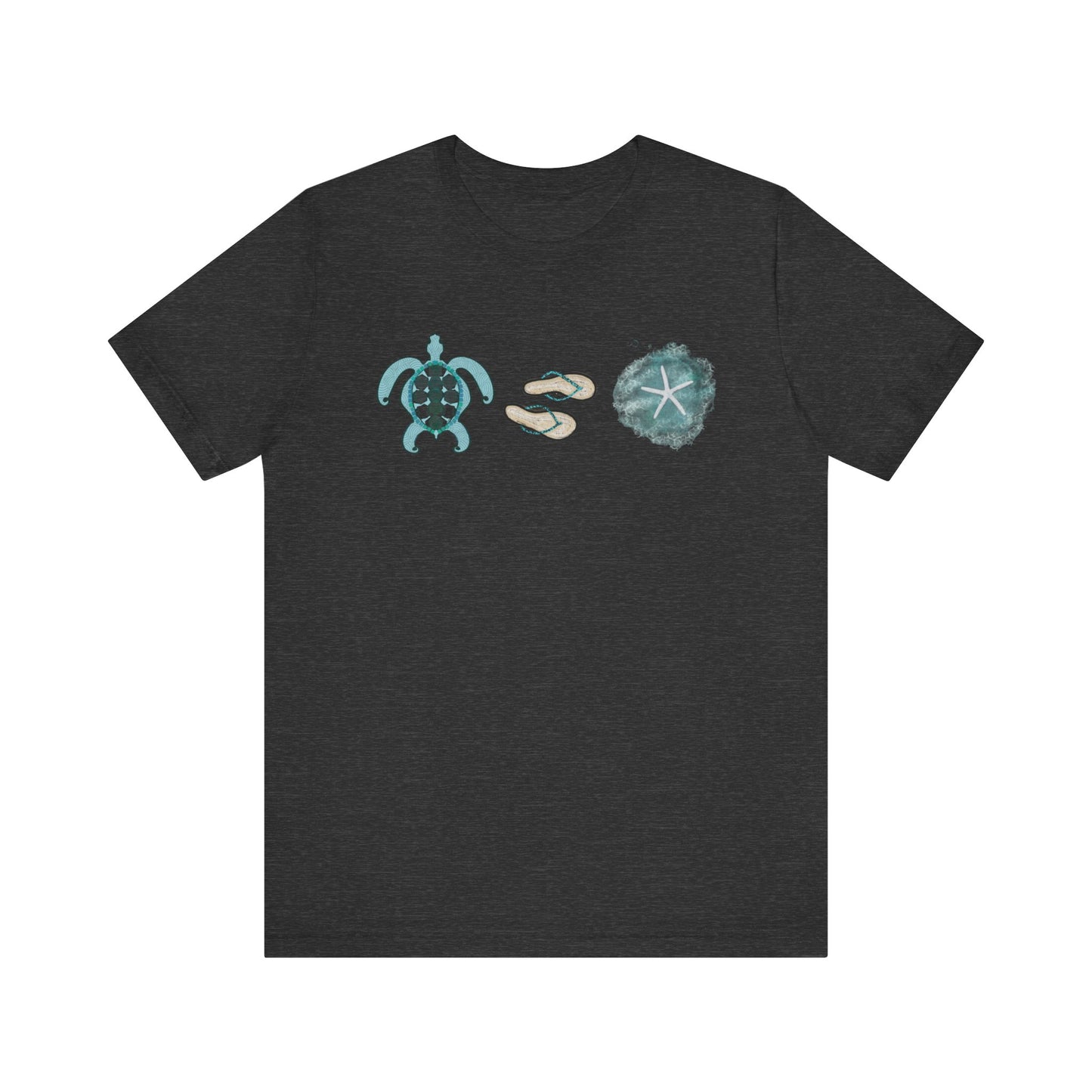 Beach Life Unisex Jersey Tee. Turtle vacation sea life summer vibes t shirt.