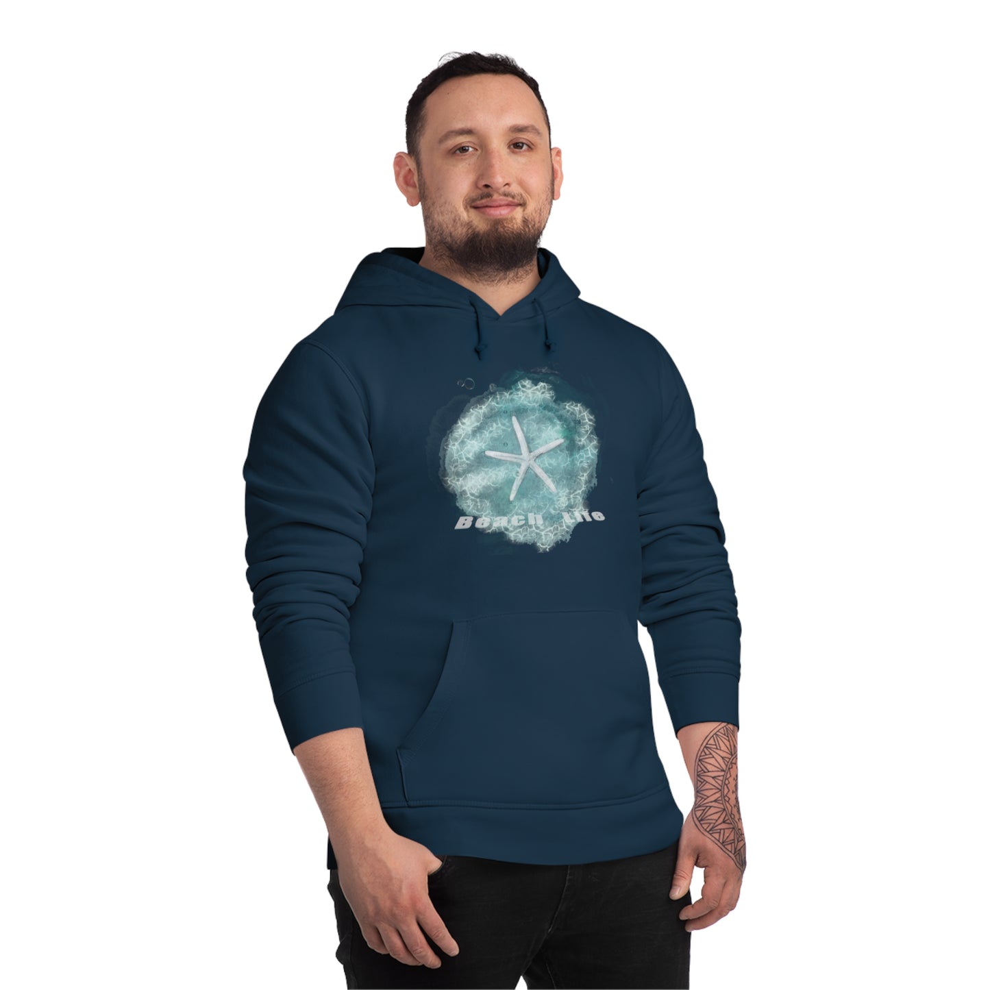 Drummer Hoodie - Star Fish Under Water Sea Life Design