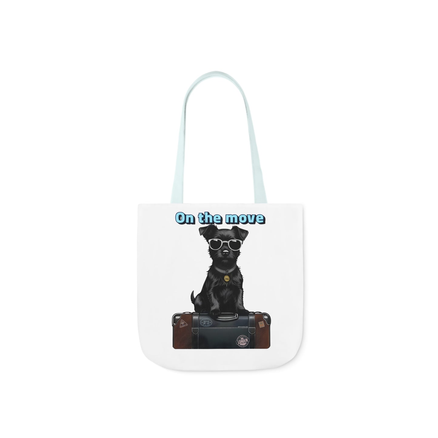 “On the Move” Canvas Tote Bag, 5-Color Straps