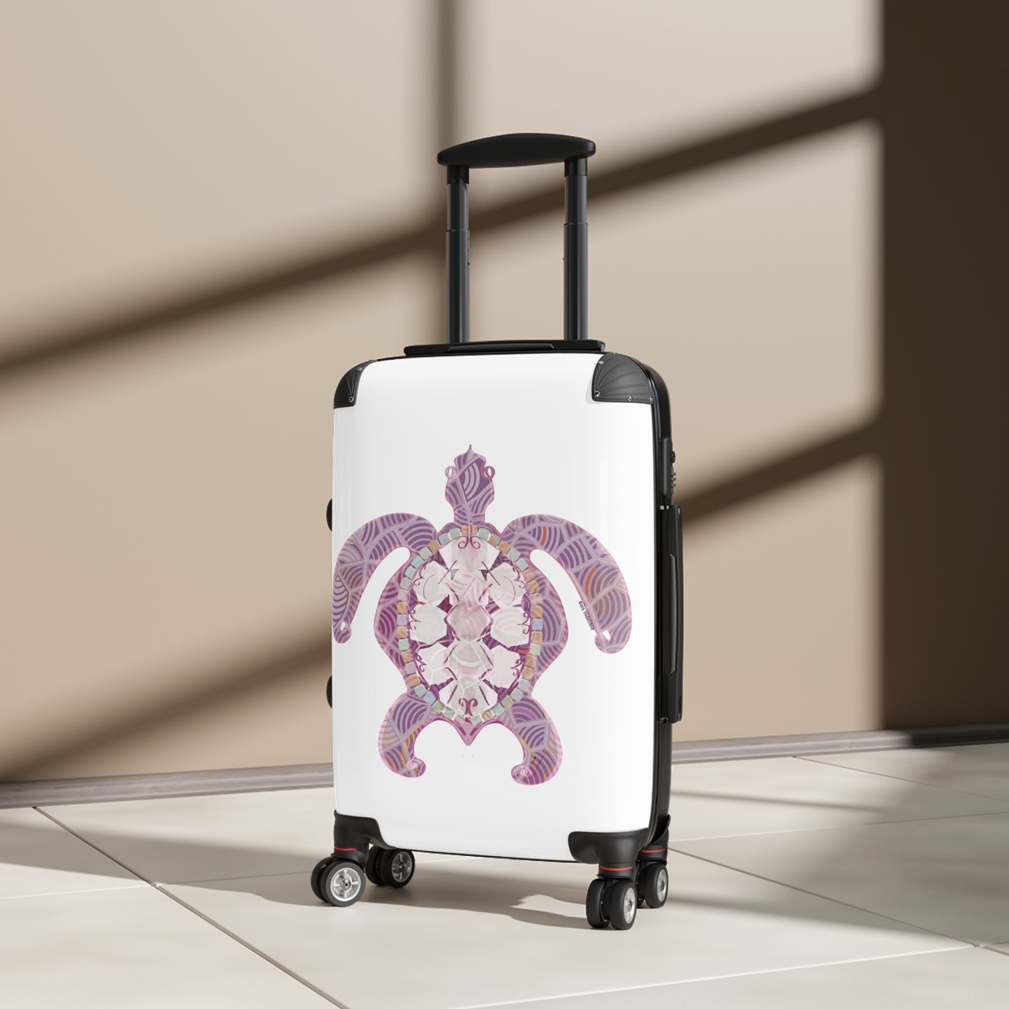 Sea Turtle Suitcase in Pink Shades.