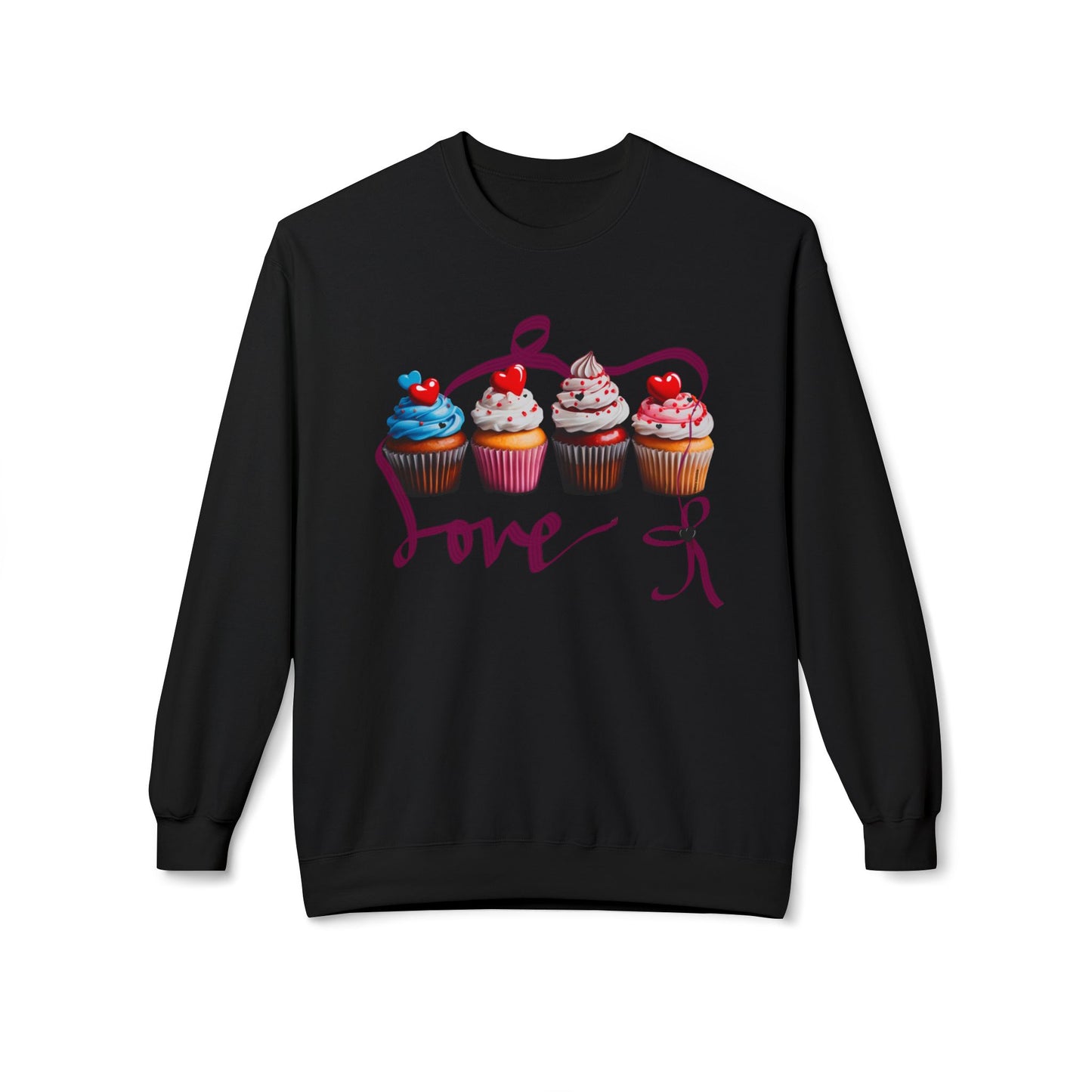 Cupcake Love Unisex Softstyle Fleece Crewneck Sweatshirt