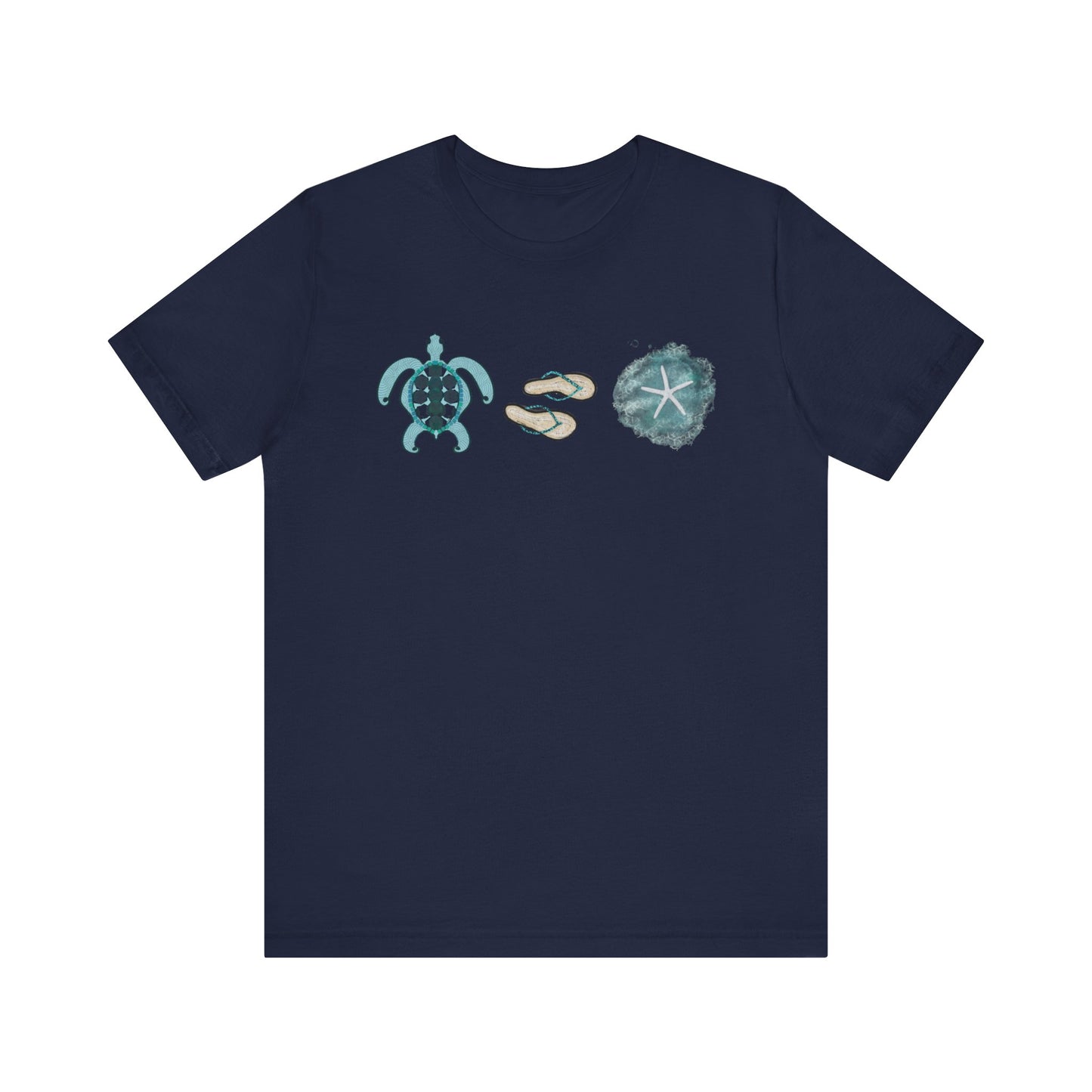 Beach Life Unisex Jersey Tee. Turtle vacation sea life summer vibes t shirt.