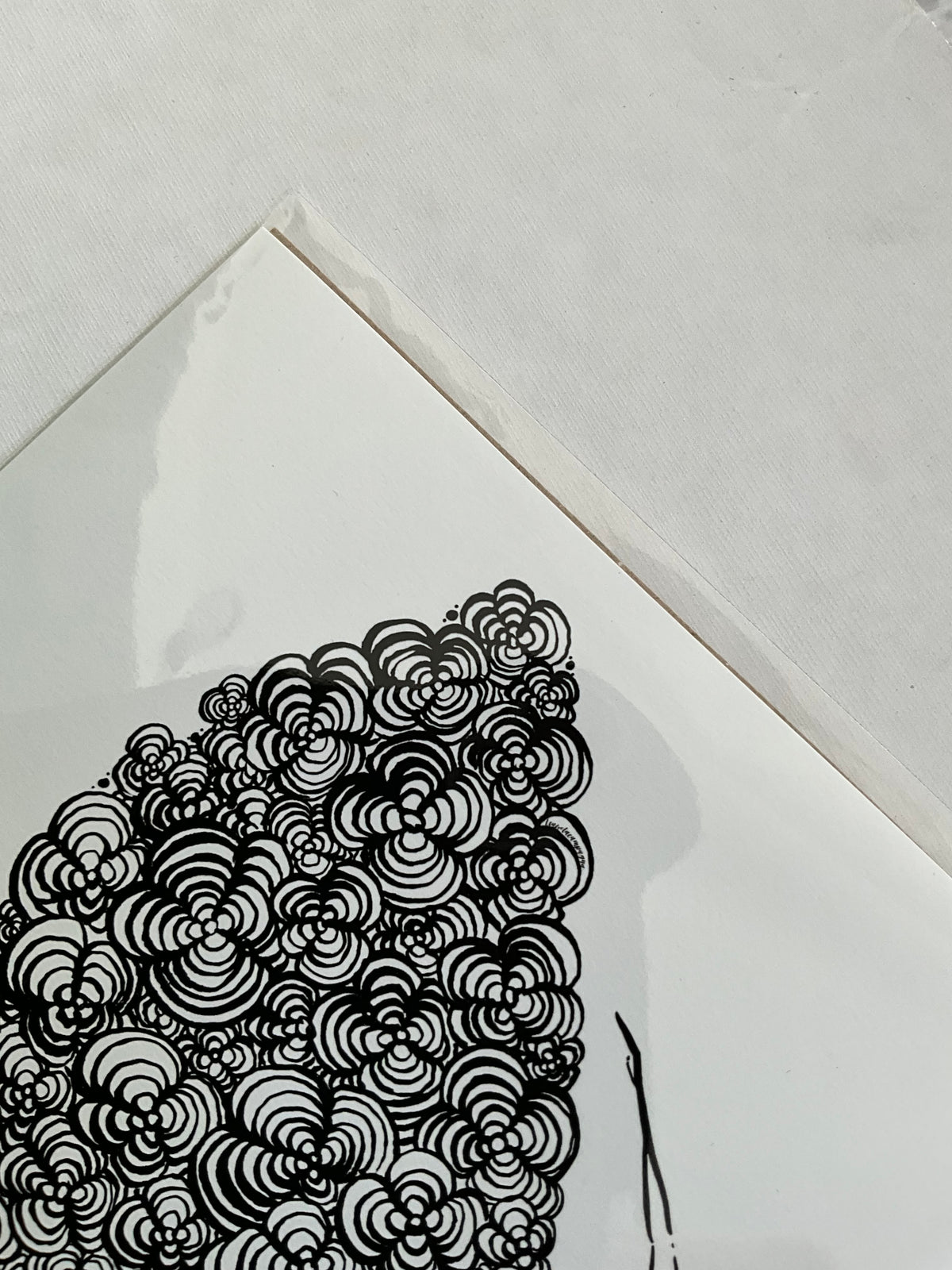 “Flower Dream” A5 size print fashion illustration
