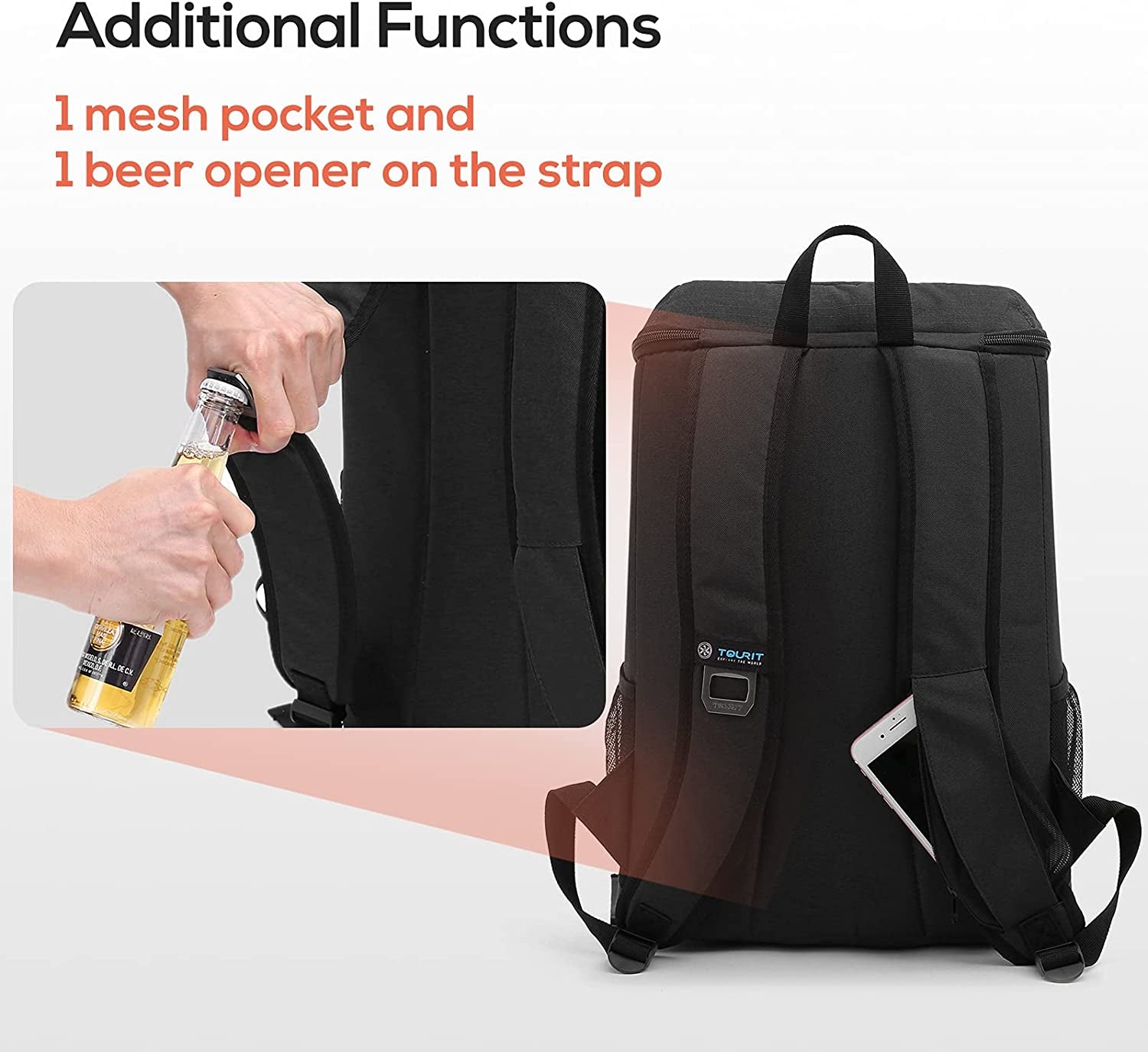 Cooler Backpack Lightweight Insulated Backpack Cooler Leak-Proof 